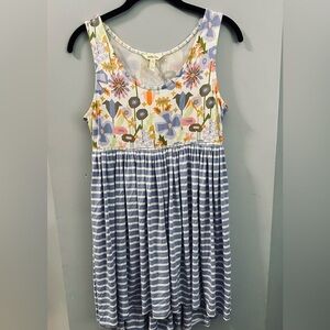 Matilda Jane striped tank dress size small‎